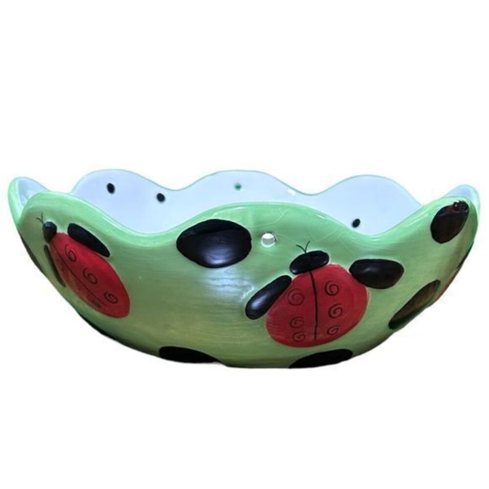 Lady Bug Ceramic Vintage Serving Bowl Kitchenware‎ Dinnerware